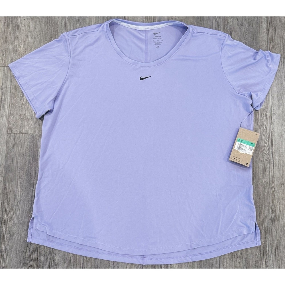 Nike Dri-FIT One Women's XL Short Sleeve Training Top Purple DD0638-533 NWT